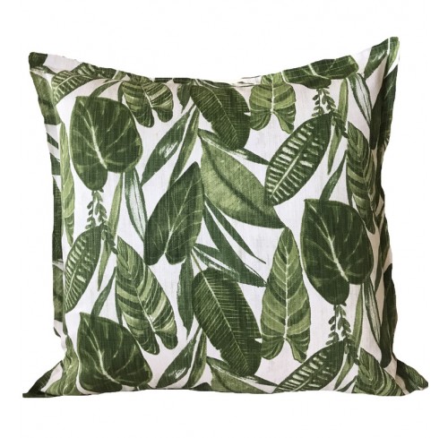 Summer Leaves Linen Cushion
